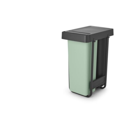 Poubelle encastrable cuisine Built-In gris 2x30L - BRABANTIA