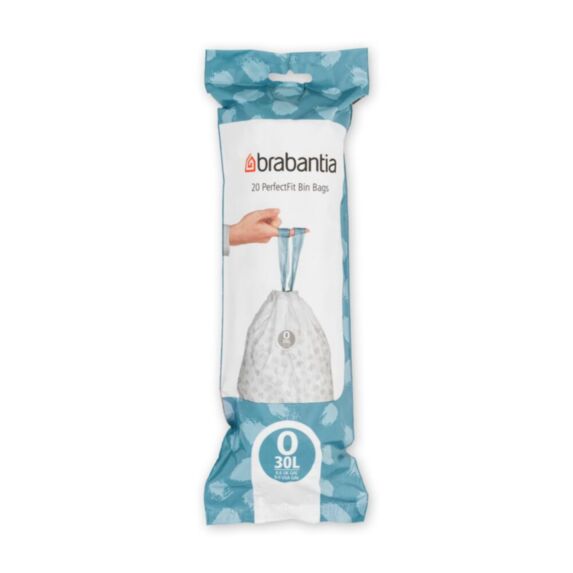 Sac poubelle PerfectFit Code O 30L blanc - BRABANTIA