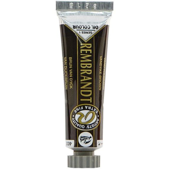 Couleur à l'huile terre d'ombre verdâtre 410 15ml - REMBRANDT