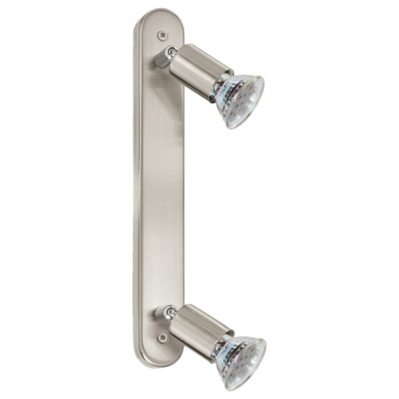 Réglette Mini LED 2Lum GU10 3W Nickel Mat EGLO