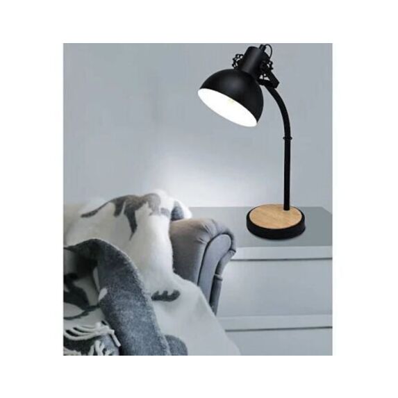 Lampe de table Lubenham E27x1 28W acier/bois - EGLO