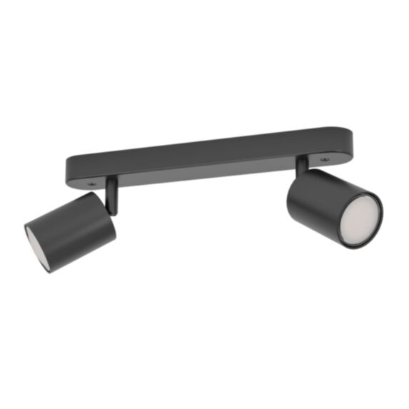 Spot Reciso-E IP20 2x5W 30 x 8,5 cm acier noir - EGLO