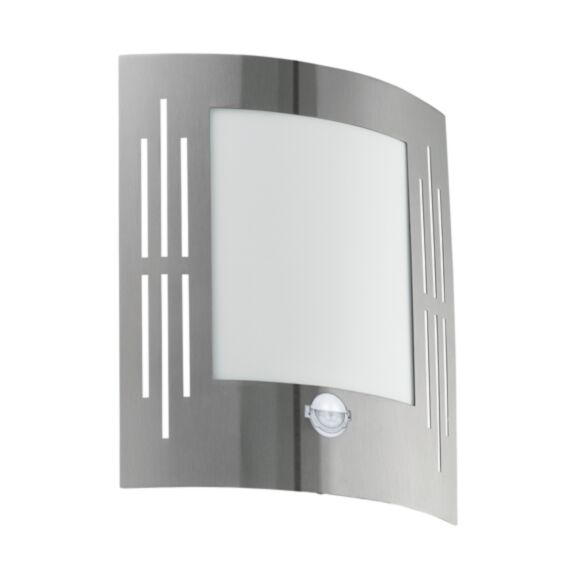 Applique City E27/60W inox/blanc