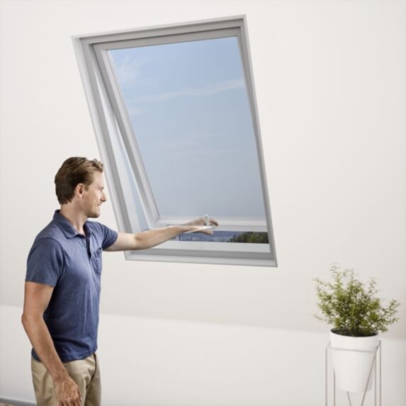 Moustiquaire fenêtre de toit L1,30xH1,50m Anthracite - WINDHAGER