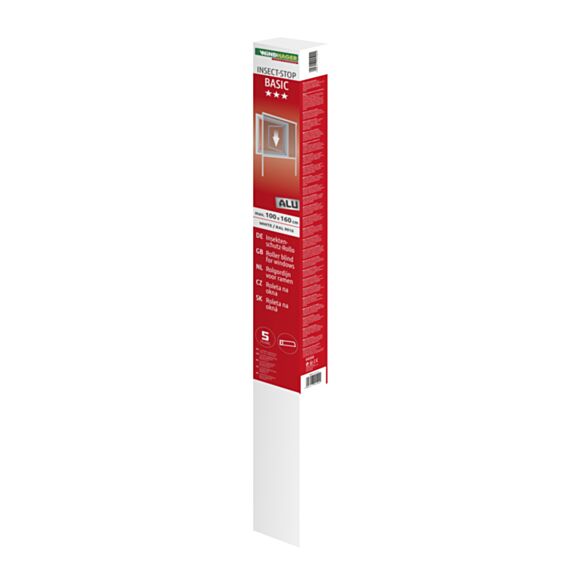 Moustiquaire enrouleur fenêtre alu 100*160cm blanc