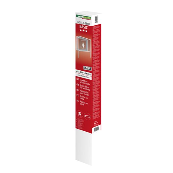 Moustiquaire enrouleur fenêtre alu 160*160cm blanc