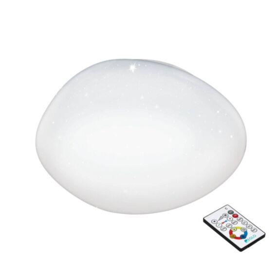 Plafonnier LED connecté SILERAS-Z acier galet blanc - EGLO
