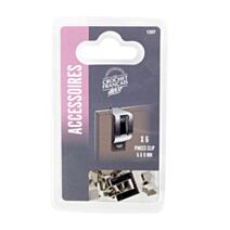6 pinces-clip N°2 - 6-9 mm pour sous-verres