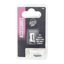 4 supports adhésifs blancs