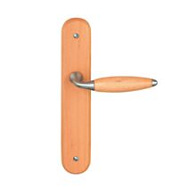 Poignées de porte bec de cane John bois naturel verni - B BEAUTY