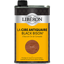 Cire antiquaire « black bison » liquide 0.5l - Acajou -LIBERON