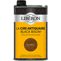 Cire antiquaire « black bison » liquide 0.5l - Châtaignier -LIBERON