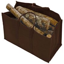 Sac à bûches Natureo coloris chocolat lin - DIXNEUF