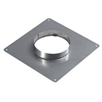Plaque d'étanchéité inox 350x350 Ø155mm - TEN