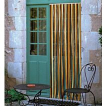 rideau de porte antille brun-beige 90 x 220 - MOREL