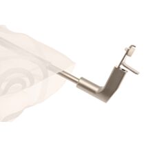 Tringle Press&Go chromé basique 80-110cm D7