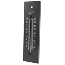 Thermomètre bois noir 22 cm - STIL