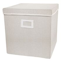 boîte de rangement maëlle l vanille 30x30x30cm - INNOV AXE