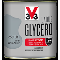 laque glycero satin 0,5L gris acier - V33