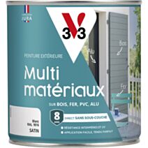 Peinture multisupport direct protect satin 0,5L blanc - V33