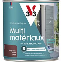 peinture multisupport direct protect satin 0,5L rouge basque - V33