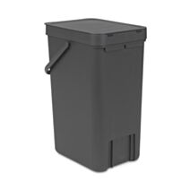 Poubelle Cuisine Sort&Go 16L Gris - BRABANTIA 