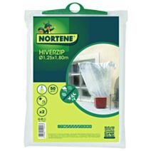 2 Housses d'hivernage Hiverzip Ø1,25x1,80m - NORTENE