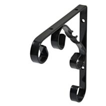 Équerre décorative ornement noir, 20x20cm - DURALINE