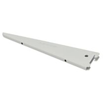Console double blanc en acier, prof 17cm, entraxe 32mm - DURALINE