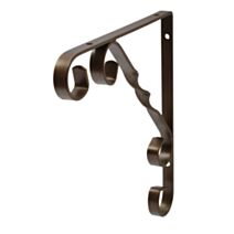 Équerre décorative ornement bronze, 20x20cm - DURALINE