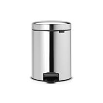 Poubelle à Pédale New Icon 5L Argent - BRABANTIA
