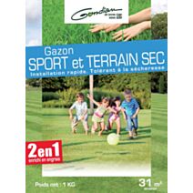 Gazon sport et terrain sec  1 kg
