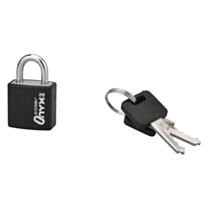 Cadenas de sûreté onyx 20mm couleurs assorties 2 clés laiton nickelé - THIRARD