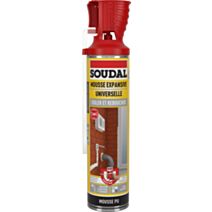 Mousse expansive Isoler et Reboucher 360° avec pistolet 500ml - SOUDAL