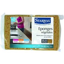 eponges végétales lot de 2 - STARWAX