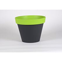 pot style bicolore d40 anthracite/pistache