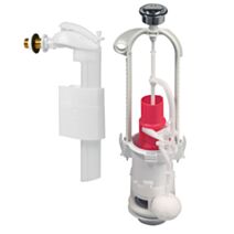 Mécanisme de chasse double poussoir à étrier + robinet flotteur servo-valve