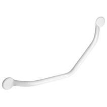 Barre d'Appui Monopoutre Coudée 135° ∅25mm Blanc - GODONNIER