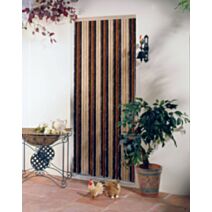 rideau de porte florence c101 - bronze brun beige 90 x 220 - MOREL