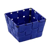 Corbeille de salle de bain Adria bleue 14x14x9 cm - WENKO