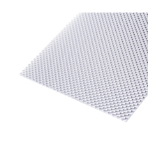 Verre synthétique 2,5mm translucide L.1xL.0,50m Pointe de diamant