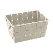 Corbeille de salle de bain Adria beige 19x14x9 cm - WENKO