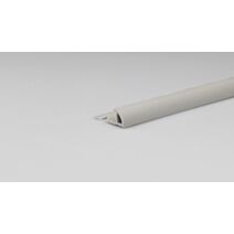 1/4 rond pvc mate gris clair 8mm - ARCANSAS