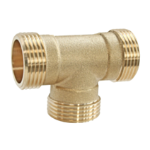 Té laiton égal triple mâle 20/27