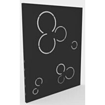 Protection murale drop noir 80x100 - DIXNEUF