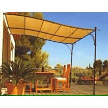 Structure de Pergola adossée Luberon aluminium 3x3m - COULEURS DU MONDE