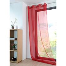 voilage sablé 135x260 cm Monna Rouge