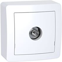 Prise tv saillie complet Alréa blanc - SCHNEIDER ELECTRIC