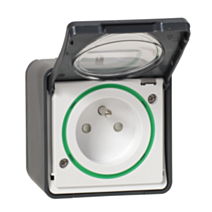 Prise étanche saillie complet Mureva Styl anthracite - SCHNEIDER ELECTRIC