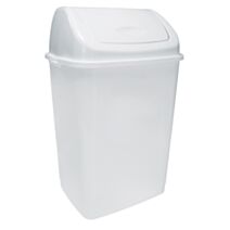 Poubelle sensitive 45l gri met